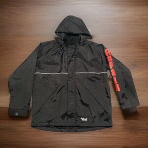 Viking 420D Hooded Jacket Journeyman Denier Black Size Large RAPALA Fishing Logo